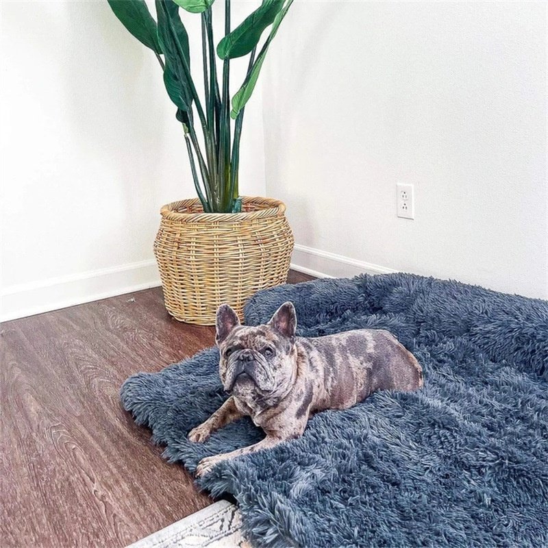 Fluffy Plush Dog Bed and Couch Cover - Image 5