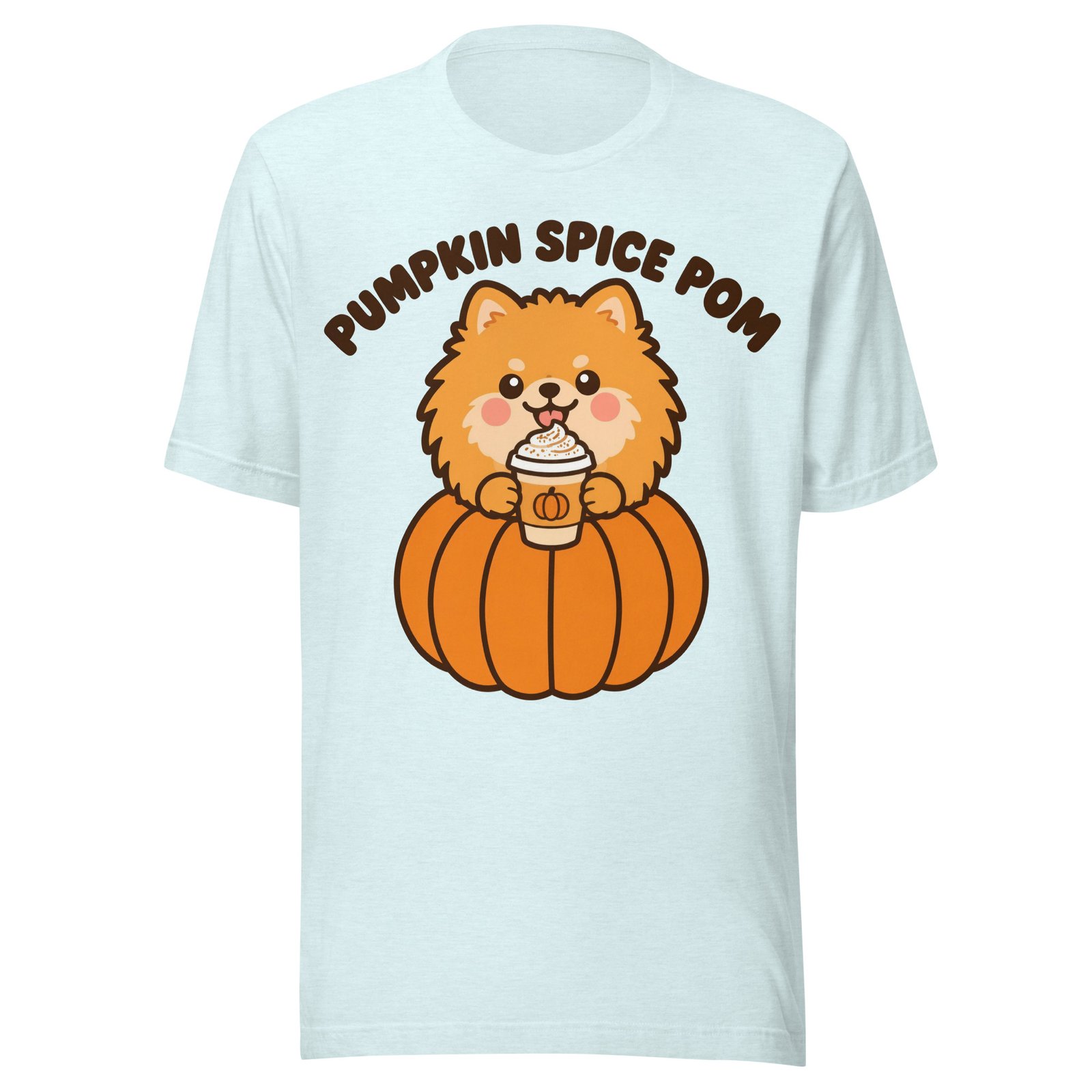 Pumpkin Spice Pom Halloween Tee - Image 3
