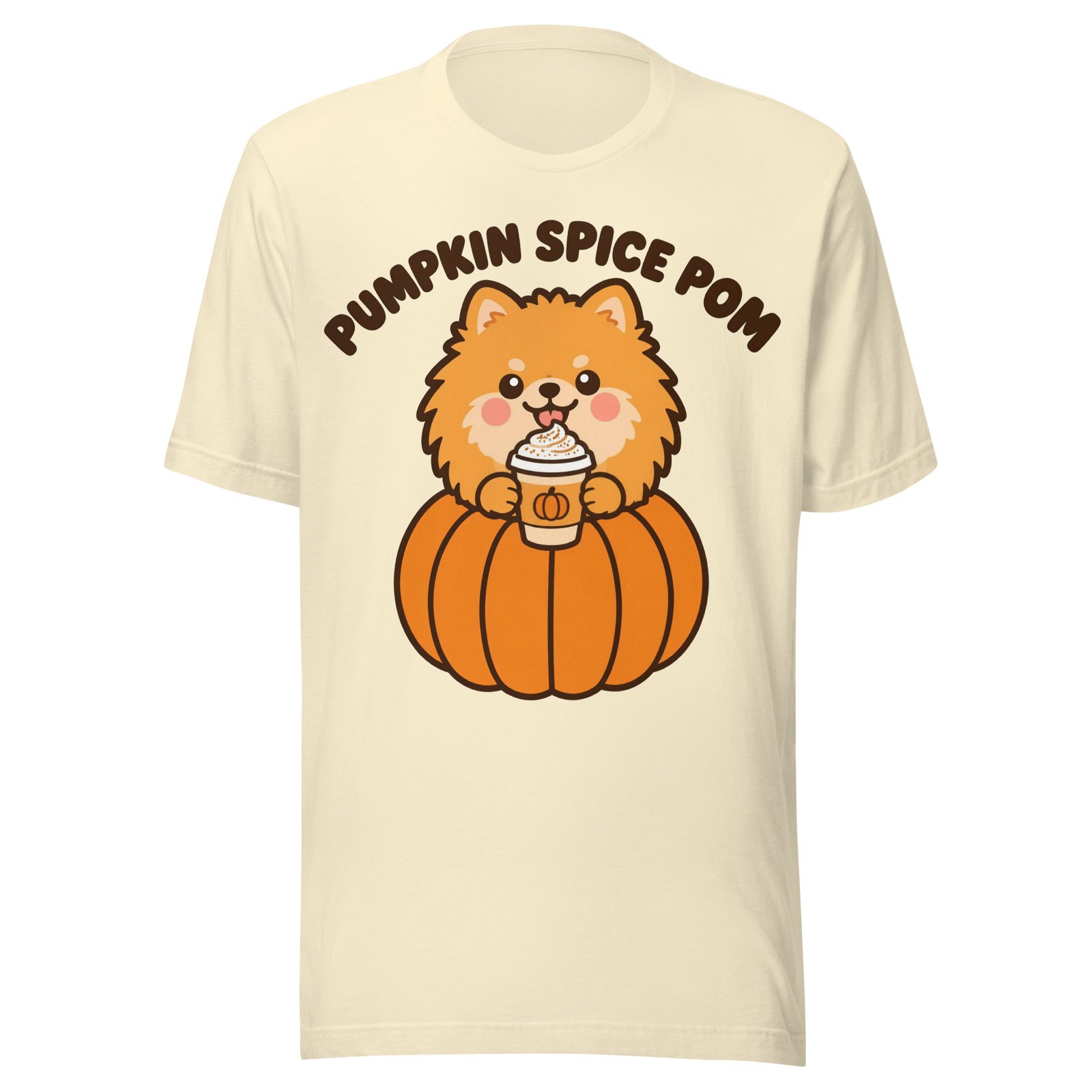 Pumpkin Spice Pom Halloween Tee - Image 2