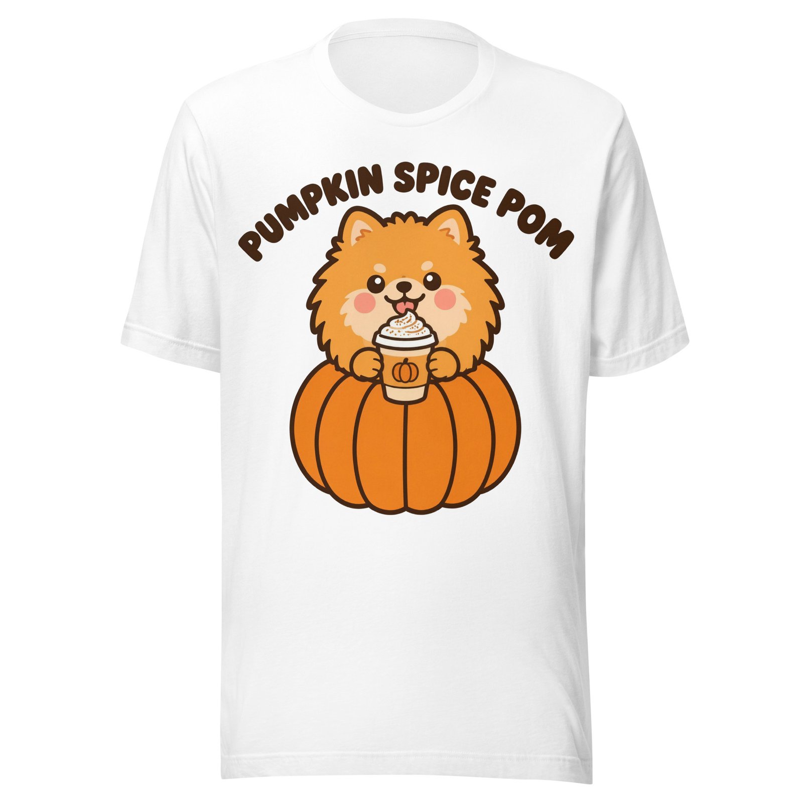Pumpkin Spice Pom Halloween Tee - Image 4